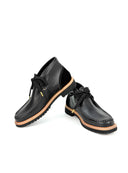 Mens Black Leather Chukka Charles Frederick Edition