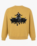 Mens Tan Heavyweight & Oversized D.keith Sweatshirt