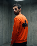 Mens Orange Heavyweight & Oversized D.keith Sweatshirt