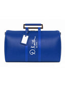 Royal Blue Lambskin And Ostrich Accents Duffle Bag