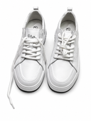 Mens White Leather Sneakers